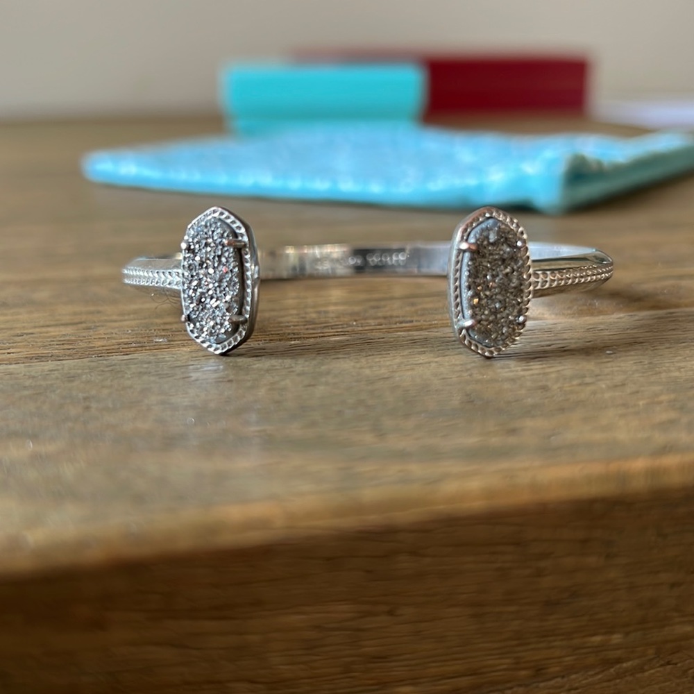Kendra Scott Elton bracelet in platinum drusy
